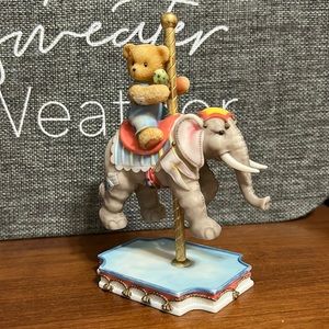 Cherished Teddies Ivan Riding Elephant Carousel.